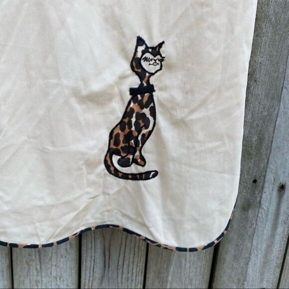 Vintage 60s 1960s Vanity Fair cheetah print cat nylon skirt slip small - Picture 5 of 9